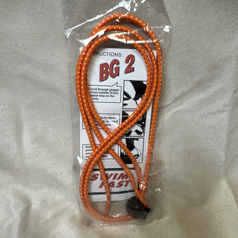 New BG2 Swim Goggle Bungee Strap ORANGE SWIM GOGGLE STRAP‎ REPLACEMENT SWIM Fast